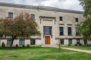 St. LOUIS, MO, ABD - 19 Ekim 2023: Washington Üniversitesi Danforth Kampüsü 'ndeki W. K. Bixby Güzel Sanatlar Salonu.