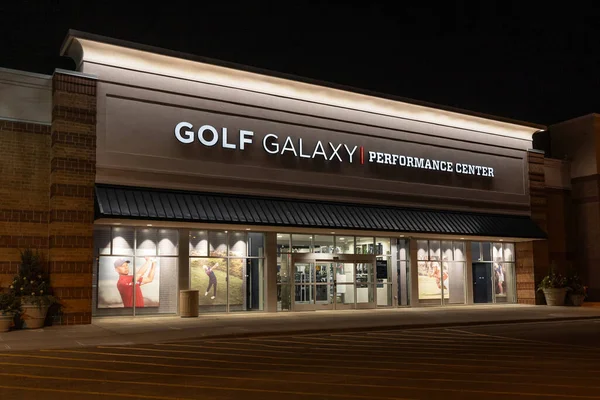 Woodbury Usa Grudzień 2023 Golf Galaxy Sklep Detaliczny Zewnętrzny Logo Obrazy Stockowe bez tantiem