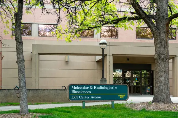 stock image FORT COLLINS, CO, USA - MAY 13, 2024:Molecular and Radiological Biosciences Building  at Colorado State University.