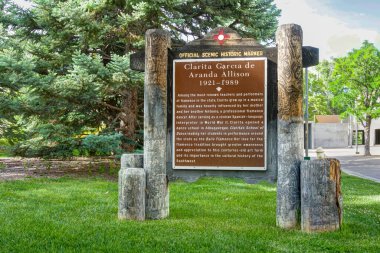 ALBUQUERQUE, NM, ABD - 15 Mayıs 2024: Carita Garcia de Aranda Allison Marker New Mexico Üniversitesi.