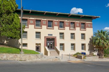 EL PASO, TX, ABD - 17 Mayıs 2024: Texas El Paso Üniversitesi Graham Hall.