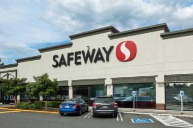 REDMOND, WA, ABD, MAYIS 25, 2025: Safeway perakende market dış ve ticari marka logosu.