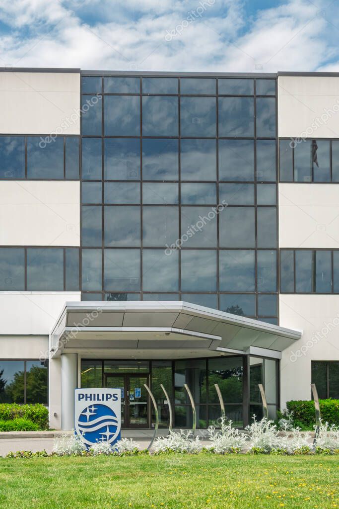 BOTHELL, WA, USA, MAY 25, 2025: Philips Healthcare Regional Service Center and trademark logo.