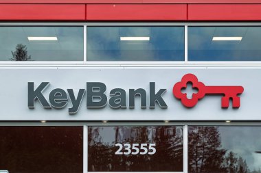 REDMOND, WA, ABD, 26 Mayıs 2025: KeyBank dış ve ticari marka logosu.