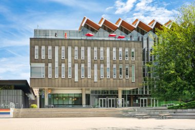 Vancouver, BC, CA, 27 Mayıs 2025: British Columbia Üniversitesi kampüsünde AMS Öğrenci Yuvası.