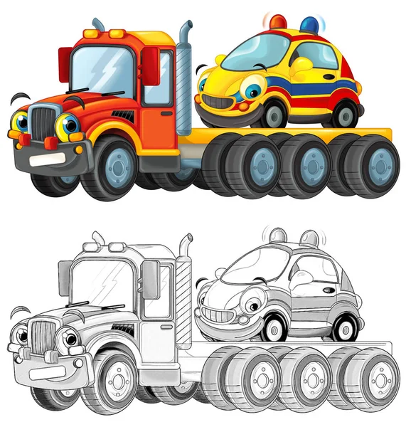 Vetores de Carro Em Estilo De Desenho Animado Cor Por Número Jogo De  Educação e mais imagens de Carro - iStock
