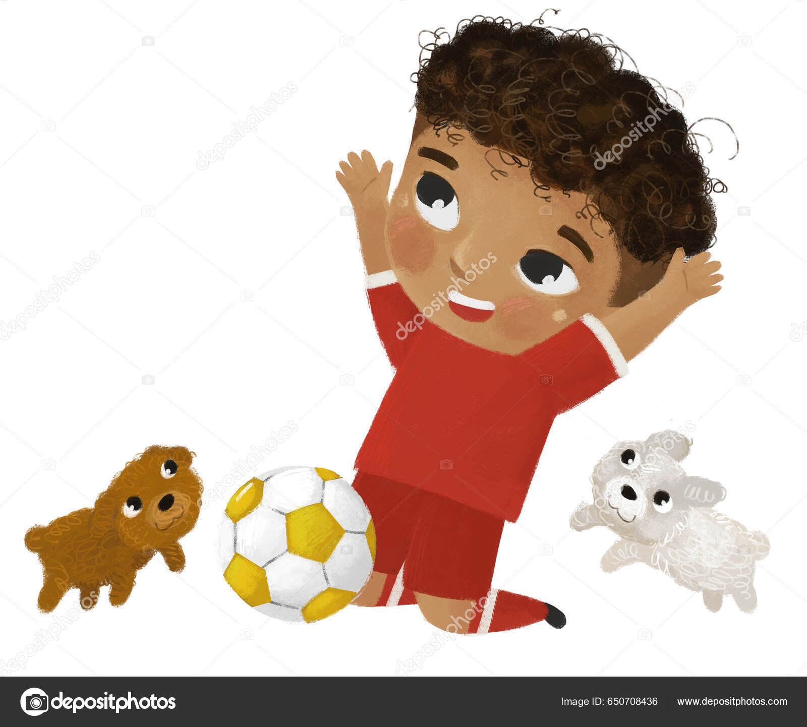 Janela de jogo de vídeo de futebol ao vivo com ilustração de bola de futebol