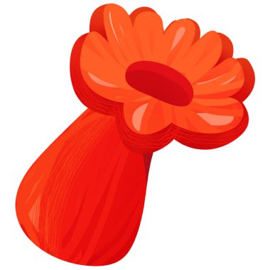 çocuklar için izole edilmiş mercan resifli karikatür sahnesi