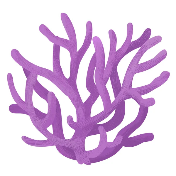 Scena Kreskówki Rafą Koralową Pojedynczy Element Ilustracja Dla Dzieci — Zdjęcie stockowe