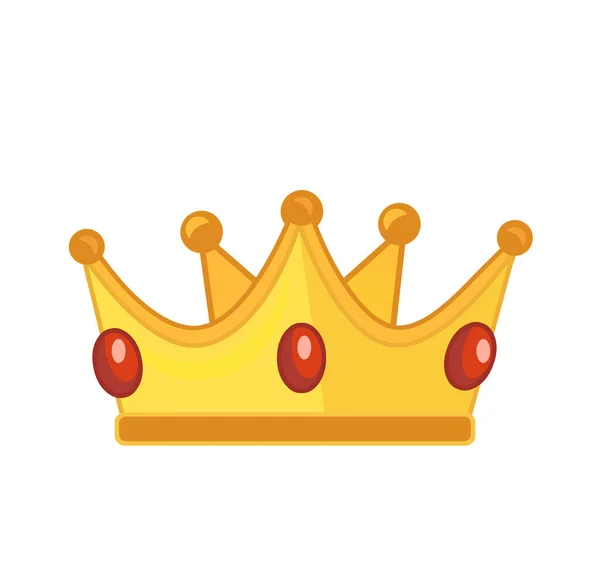 Мультфільм Барвистий Елемент Королівська Корона Ізольовані Ілюстрації Дітей — стокове фото