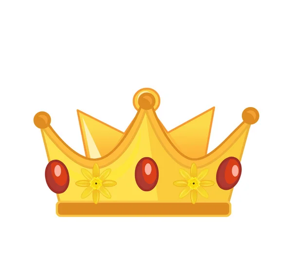 Мультфільм Барвистий Елемент Королівська Корона Ізольовані Ілюстрації Дітей — стокове фото