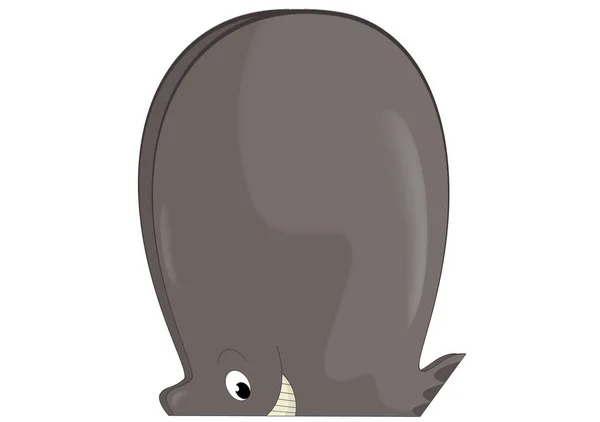 Cartoon Scene Whale Fish Animal Toy Element Playground Isolated Illustration — Stock Photo, Image