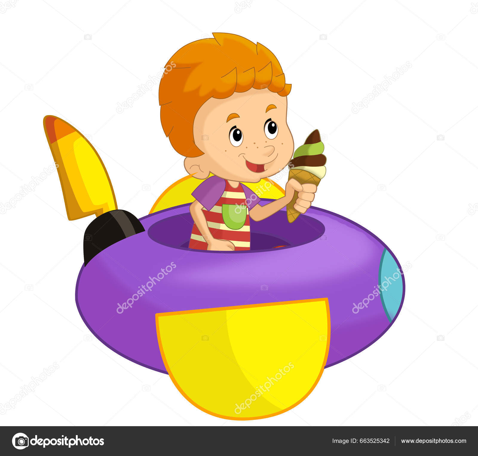 Avión de juguete para niños aislado