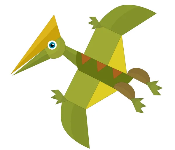 Pterodáctilo Dinossauro Desenhos Animados Outra Ilustração Isolada Pássaro Dino Para — Fotografia de Stock