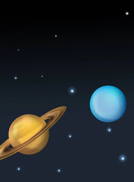 Dessin Animé Drôle Scène Colorée Cosmos Galactique Alien Ufo Illustration — Photo