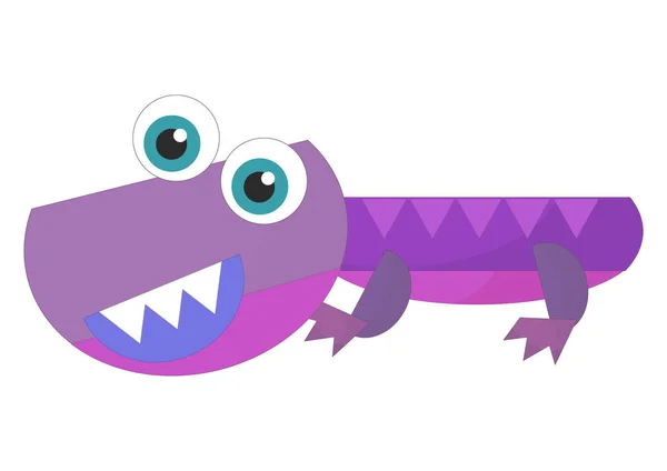 Çizgi Film Mutlu Komik Renkli Tarih Öncesi Dinozor Dinazoru Çocuklar — Stok fotoğraf