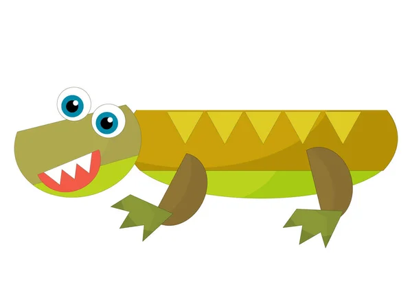 cartoon happy and funny colorful prehistoric dinosaur dino smiling friendly isolated illustration for children
