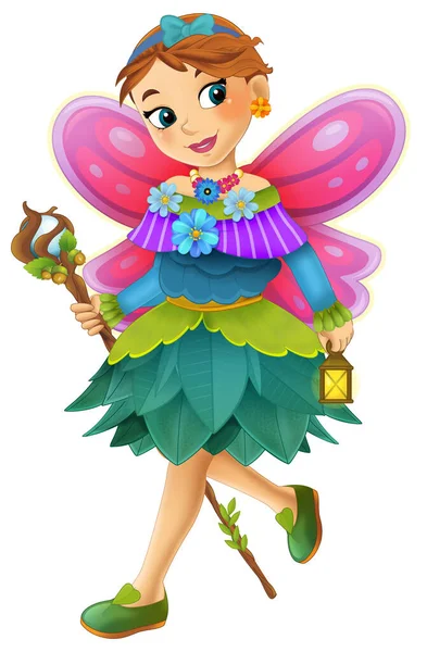 Personaje Cuento Hadas Dibujos Animados Princesa Ilustración Aislada Para Niños —  Fotos de Stock