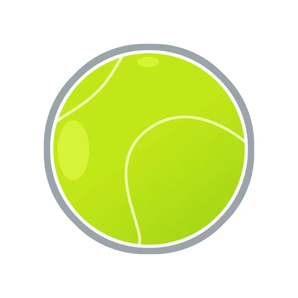 Cartoon Tennis Ausrüstung Ball Isoliert Auf Weißem Hintergrund Illustration Für — Stockfoto
