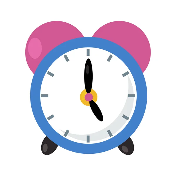 cartoon scene with alarm clock with bells isolated illustration for kids