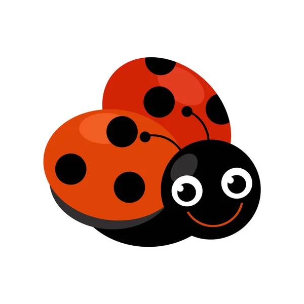 Cartoon Scene Funny Ladybug Bug Insect Flying Isolated Illustration Kids — Stock Photo, Image