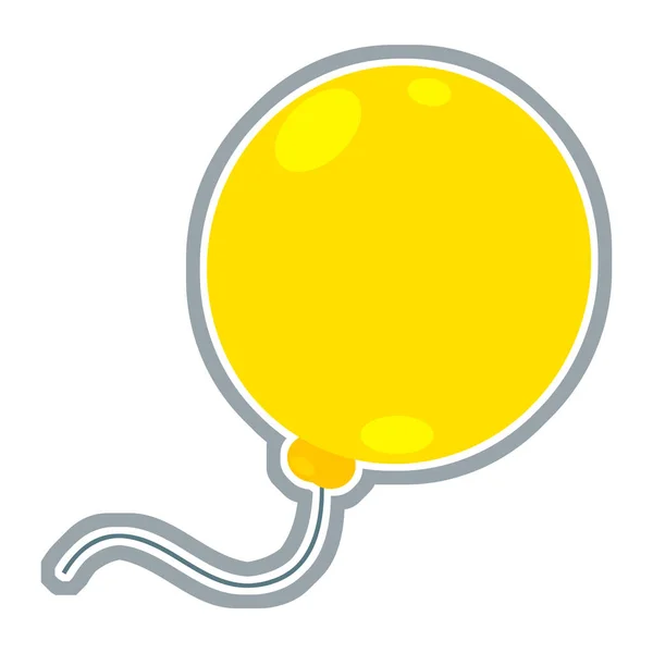 子供のための孤立したイラストを飛ぶカラフルなクスデー気球の漫画のシーン — ストック写真