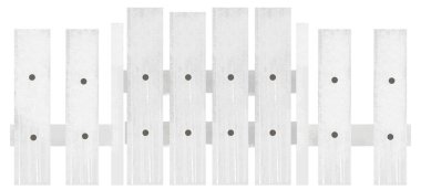 geleneksel ahşap çiftlik çitleri olan çizgi film sahnesi çocuklar için izole edilmiş arkaplan çizimi