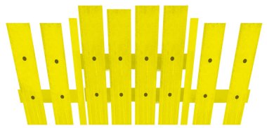 Geleneksel ahşap çit döşemeleri olan çizgi film sahnesi çocuklar için izole edilmiş arka plan çizimi