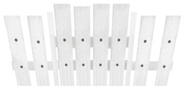 Geleneksel ahşap çit döşemeleri olan çizgi film sahnesi çocuklar için izole edilmiş arka plan çizimi