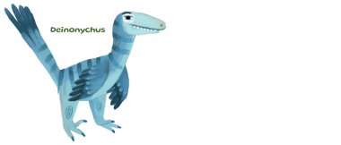 çizgi film mutlu ve komik renkli tarih öncesi dinozor dino deinonychus çocuğu hayvanlara işaret eden ve doğal tarih kitabı okuyan çocuklar için izole edilmiş bir resimdir.