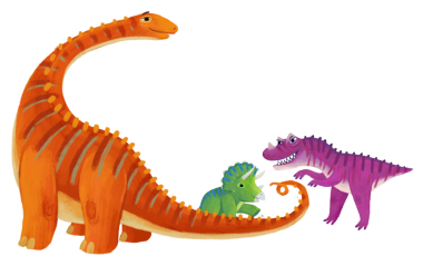 çizgi film mutlu ve komik renkli tarih öncesi dinozor seratosaurus çocuklar için izole edilmiş