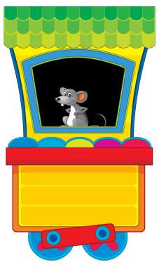 Çizgi film komik görünümlü tren vagonu ve çiftlik hayvanı çayırlarda çocuklar için çizimler yapıyor.