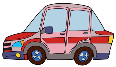 Boyama sayfası polis arabası boyama sayfası çocuklar için izole illüstrasyon