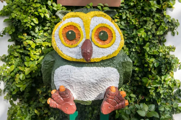 Cute Big Owl Statue Kamakura Komachi Dori Street Kanagawa Japan — Stock Photo, Image