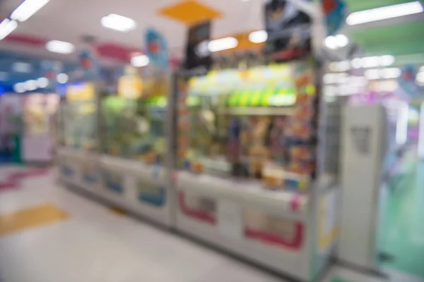 Blur Image Gachapon Machines Arcade Game Centre Japan — Stock Photo, Image