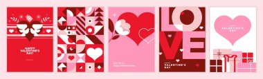 Happy Valentines day. Vector illustration concepts for background, greeting card, website and mobile website banner, social media banner, marketing material.