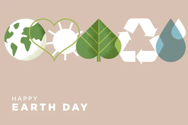 Earth Day Illustration Ecology Environmental Problems Environmental Protection Vector Illustration — Stock Vector