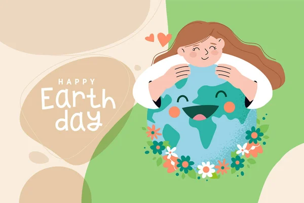 Dia Internacional Mãe Terra Ecologia Problemas Ambientais Protecção Ambiente Ilustração — Vetor de Stock