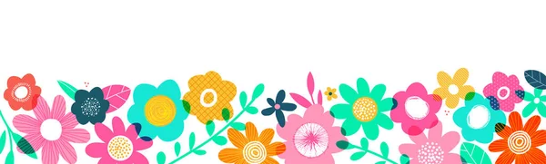 花の背景 グラフィックとウェブデザイン ソーシャルメディア バナー 結婚式 広告のためのベクトルイラスト — ストックベクタ