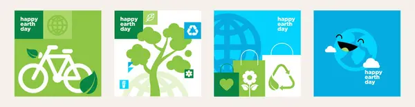 Earth Day Illustration Set Vector Concepts Graphic Web Design Business Vector Graphics