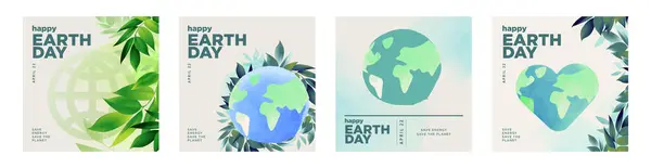 Earth Day Illustration Set Vector Concepts Graphic Web Design Business Royalty Free Stock Vectors