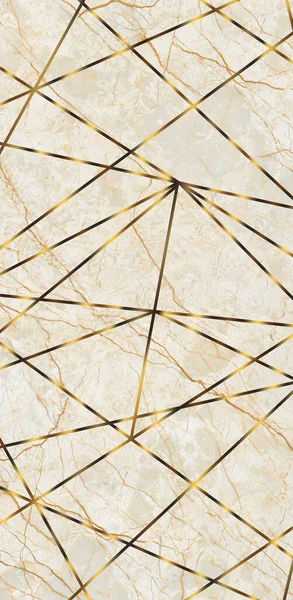 Golden strips with natural marble wallpaper, Plush Panel design, Wardrobe Panels-Decorative wall panels Design