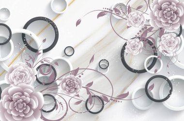 İnanılmaz 3d Fotoğraf Duvar Kağıdı Modern Basit Sanat Salonu TV Arkaplan Duvarı Kağıdı, 3d Görüntü