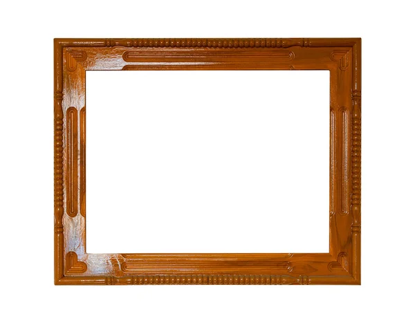 Wood Frame Vintage Style Photo Painting Isolated Transparent Background Png — Stock Photo, Image