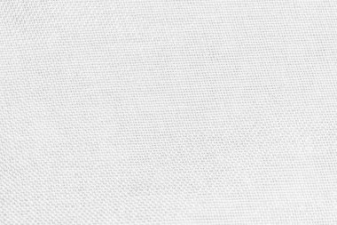 Beyaz tekstil dokusuna yakın plan, arkaplan ve duvar kağıdı kumaşı.