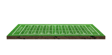 Çizgi desenli Amerikan futbol sahası