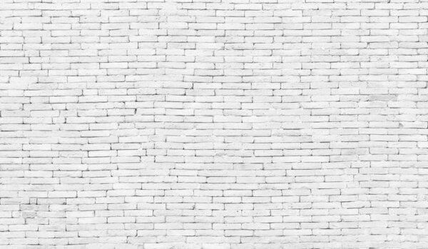 white brick wall texture used as background