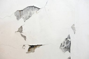 Çatlak beton duvarın dokusu. Çimento, boya. arkaplan