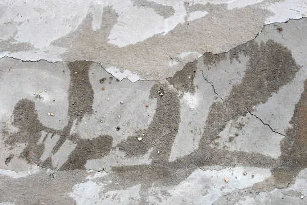 死海路面上有裂缝痕迹的混凝土沥青路面纹理 背景和复制空间 — 图库照片