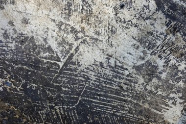 Çizik ve çatlaklarla dolu eski duvar dokusu